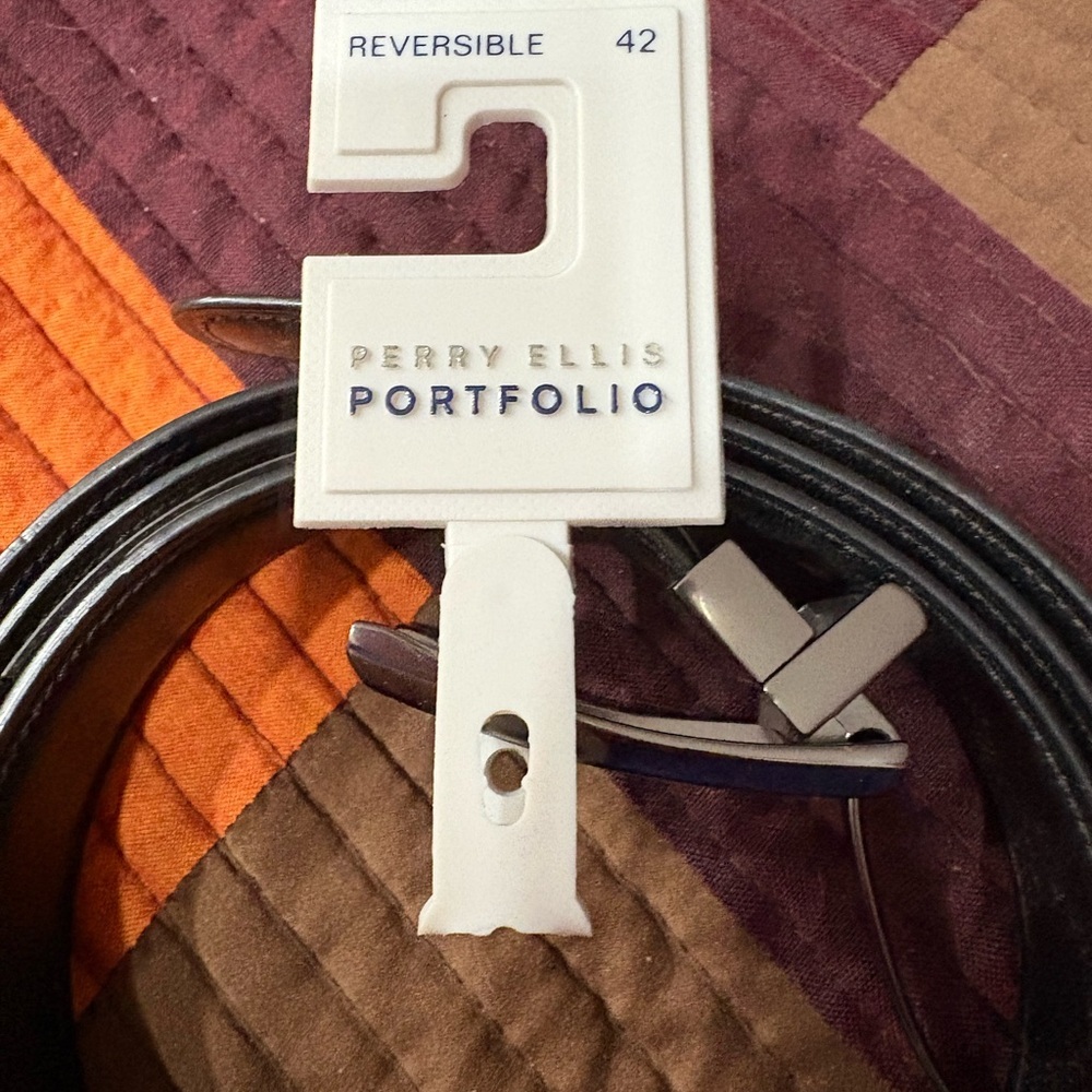Perry Ellis Portfolio Reversible Black and Brown Belt